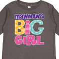 thumbnail image 4 of Inktastic MawMaw's Big Girl Girls Long Sleeve Toddler T-Shirt, 4 of 5