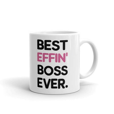 Best Effin Boss Ever Women Birthday Coffee Tea Ceramic Mug Office Work Cup Gift