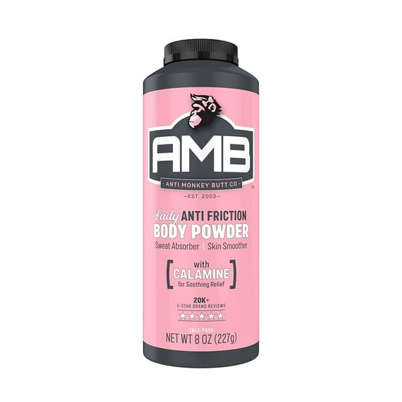 Anti Monkey Butt Lady Anti-Friction Body Powder with Calamine, 8 Oz, 3 Pack