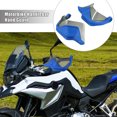 thumbnail image 2 of Par Motocicleta Manillar Parabrisas Mano Guardia Protector Azul Gris Unique Bargains guardamanos para deportes motorizados, 2 of 7
