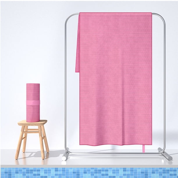 Toalla Deportiva Portátil de Terciopelo de Doble Cara de Secado Rápido, 100 X 30 Cm, para Natación, Playa, Gimnasio y Fitness. Alta Absorción y Sin Arena. Multicolor.