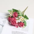 thumbnail image 1 of Beautiful Artificial Silk Fake Flowers Wedding Valentines Bouquet Bridal Decor Home Decoration, 1 of 6