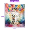 thumbnail image 5 of Happy Birthday to Australian Cattle Dog Kitten Party Balloons Cake Quilt Blanket Heeler Lover Gifts Cozy Comforter Throw Blanket - 00027, 5 of 5