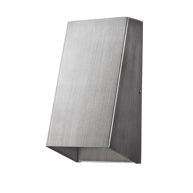 homeroots lighting 398472 Nolan 1-Light Matte Nickel Wall Light