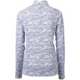 thumbnail image 3 of Women's Cutter & Buck  Charcoal Akron RubberDucks Traverse Camo Stretch Quarter-Zip Pullover Top, 3 of 3