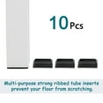 thumbnail image 7 of Unique Bargains 10 Pcs Antislip Plastic Rectangle 25mm x 50mm Chair Foot Cover Table Furniture Leg Protector Balck, 7 of 7