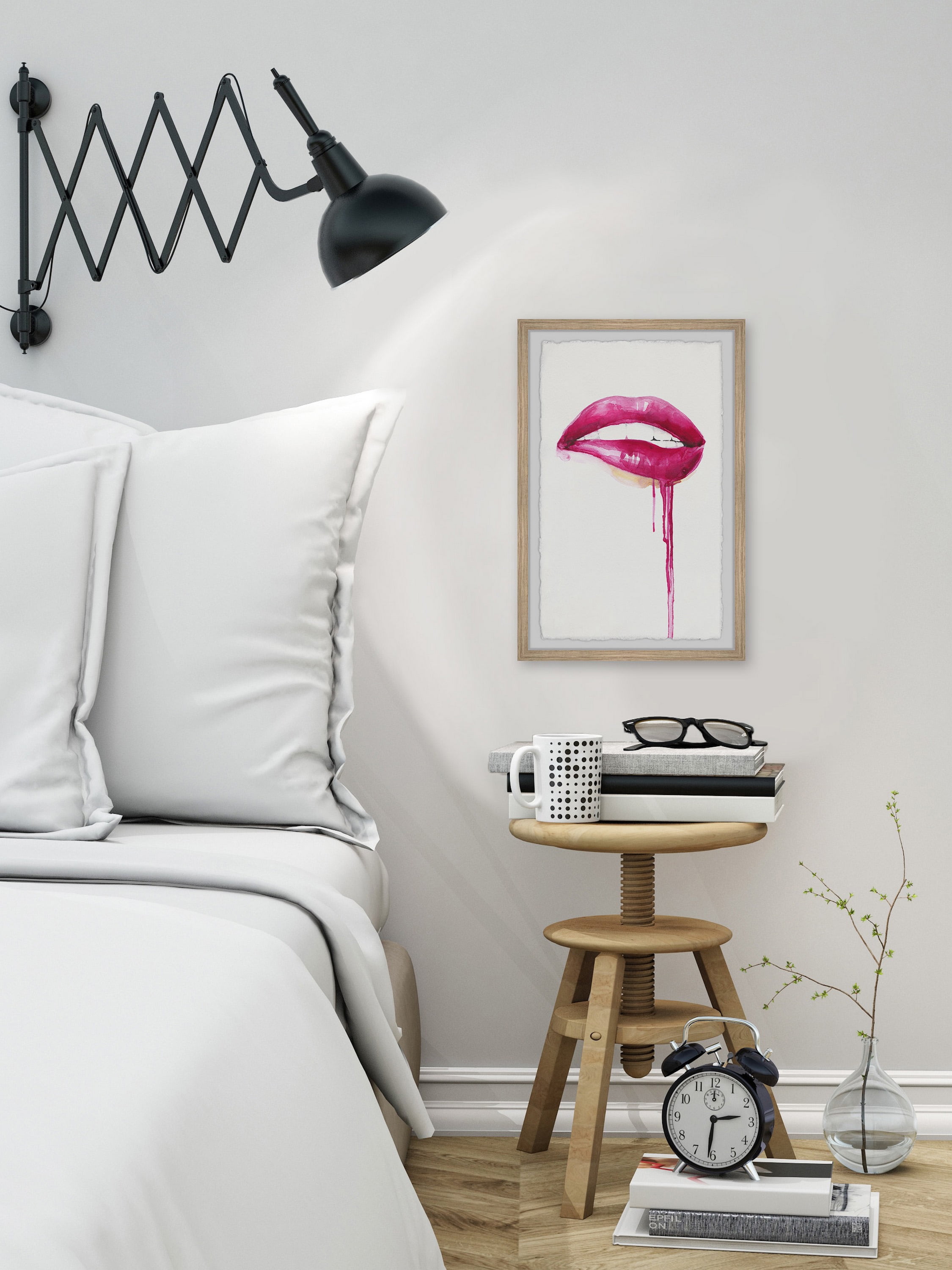 Marmont Hill "Biting Lip" Framed Painting Print