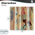 thumbnail image 4 of Stupell Industries Bohemian Making My Move Fox Canvas Art, 17 x 17, by Dianna Fritzler, 4 of 8