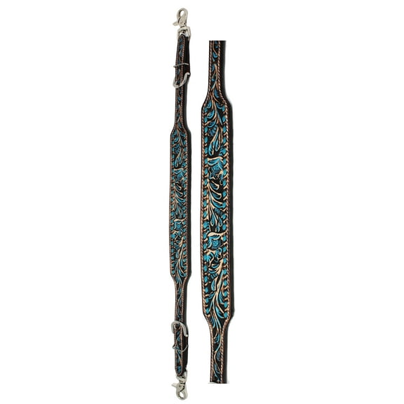 Western  Tack Floral Tooled Leather Wither Breast Collar Strap  10506