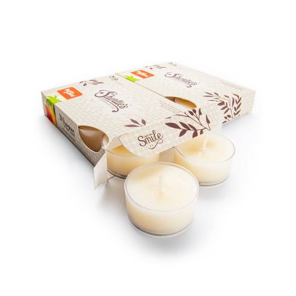 Hawaiian Sunrise Tealight Candles Multi Pack - 12 Orange Premium Scented Tea Lights - Natural Oils - Shortie's Candle Company