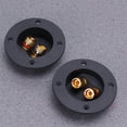 thumbnail image 2 of 2pcs DIY Home Car Stereo Tornillo Conectores de taza Enchufes de subwoofer Caja de altavoz de 2 vías Terminal Binding Post Terminal Box Caja de conexiones (Negro), 2 of 8