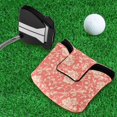 thumbnail image 5 of Haosy Elegant Coral Flower Plant Golf Mallet Putter Cover Strong Magnetic Leather Golf Club Headcover Closure, 5 of 7