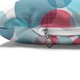 thumbnail image 4 of Abstract Pet Bed, Continuous Intertwined Circles Squares Print on Plain Backdrop, Resistant Pad for Dogs and Cats Cushion with Removable Cover, 24" x 39", Seafoam Petrol Blue and White, by Ambesonne, 4 of 4