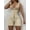 Beige, variant on Women's Tummy Control Shapewear Bodysuit, High Waist Compression Body Shaper with Lace Trim