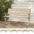 thumbnail image 3 of vidaXL Patio Bench 48" Wood, 3 of 8