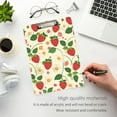 thumbnail image 5 of ALAZA Plastic Clipboard A4 Letter Size Decorative Clipboards for Students Women Men 9" x 12.5" Strawberry and Daisy Flower, 5 of 6