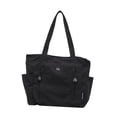 thumbnail image 2 of Bolso tote de lona, ​​bolso de fin de semana moderno, bolso cruzado para ir de compras, bolso de viaje para mujer. Negro, 2 of 7
