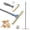 Long Handle Short Tooth Set, variant on Pet Hair Remover for Carpet & Rugs - Long Handle Dog & Cat Fur Broom, Lint Scraper for Couch & Furniture