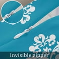 thumbnail image 7 of Baroque Blue Body Pillow Cover 20 x 54 Inch Decorative Pillow Cover Vintage Damask Classic Floral Lumbar Pillowcase Seasonal Rectangle Cushion Case for Couch Sofa Bed Living Room, 7 of 7