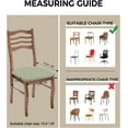 thumbnail image 3 of Chair Seat Covers,Sage Green Spring Stretch Removable Seat Covers for Dining Chairs,Soft Dining Room Seat Cover Set of 2, 3 of 5