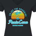 thumbnail image 4 of Inktastic Enjoy The Sunshine Punta Cana Summer Paradise Women's V-Neck T-Shirt, 4 of 5