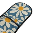 thumbnail image 4 of Yayeee Double Oven Mitt Kitchen Heat Resistant Baking 35" x7" Quilted Cotton Glove, Whimsy Daisy Pattern, 4 of 6
