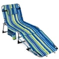 thumbnail image 1 of Gymax Tanning Chair w/ Face Arm Holes 4-Level Backrest & Head Pillow Side Pocket, 1 of 6