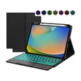 thumbnail image 1 of Étui Tactile Rétroéclairé avec Clavier pour iPad 10e Génération 10,9 Pouces 2022 Pavé Tactile Multi-Touch - Clavier Sans Fil Détachable avec Porte-Crayon, 1 of 7