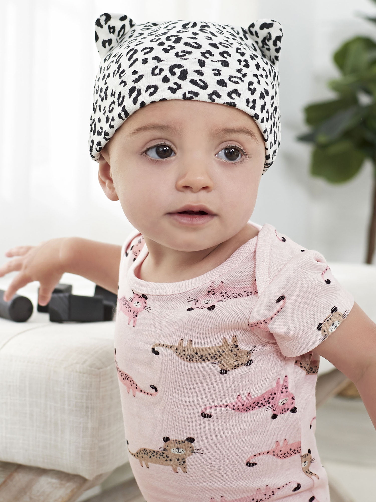 Gerber Baby Girls Caps & Mittens Set, 8-Piece