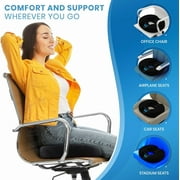 Everlasting Comfort Donut Pillow 2-in-1 Ergonomic Memory Foam Seat Cushion & Hemorrhoid Pillow