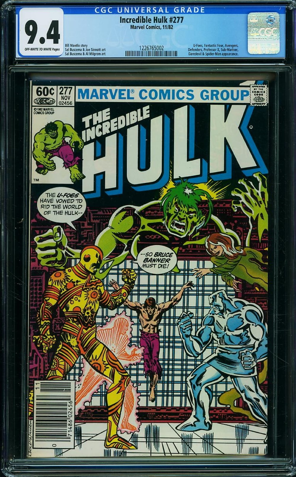 Cover of The Incredible Hulk #277