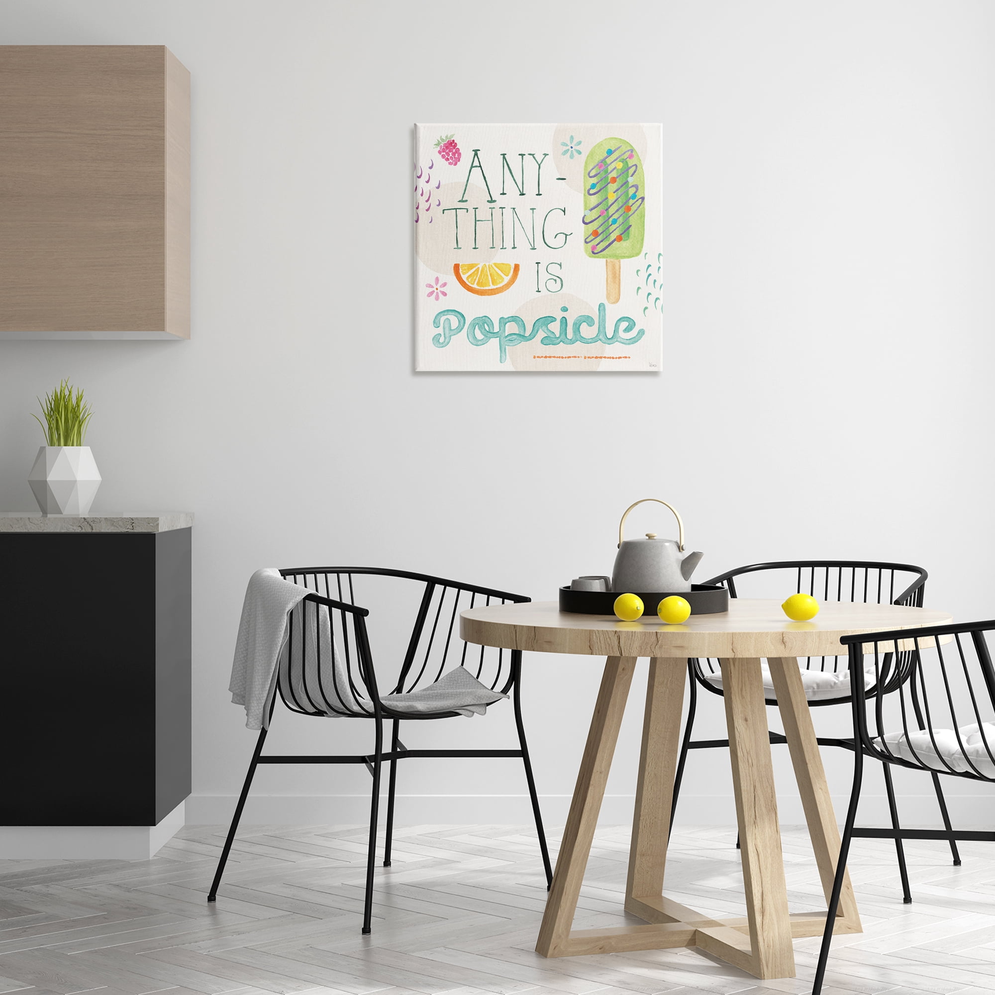 Stupell Industries Anything Is Popsicle Food & Beverage Painting Wrapped Canvas Art Print Wall Art, 24 x 24