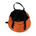 thumbnail image 6 of Collapsible Bucket, Durable Polyester Lightweight Universal Foldable Water Bucket Multi Purpose Wear Resistant With Handle For Fishing Orange, 6 of 8