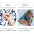 thumbnail image 4 of 1set 4PCS Flower of Life Static Window Decals Sticker Glass Clings Sliding Door Non Adhesive Vinyl Film Home Decals for Windows Prevent Stop Birds Dogs Pets Strikes, 4 of 8