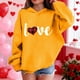 thumbnail image 4 of Sudadera con capucha y estampado de corazón de San Valentín, sudadera de manga larga para niños y niñas, chaqueta para niñas de talla mediana y grande., 4 of 7