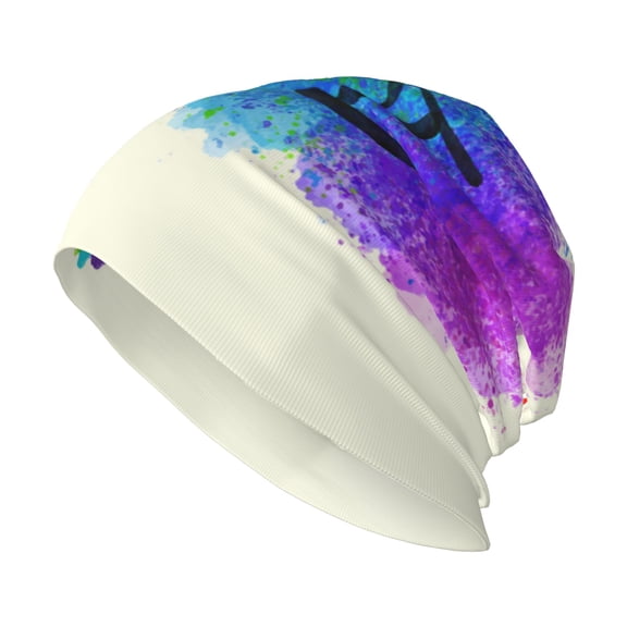 Beanie Hats for Men and Women, LGBT Pride Rainbow Patterns Adult Unisex Knit Hat Winter Warm Skull Cap