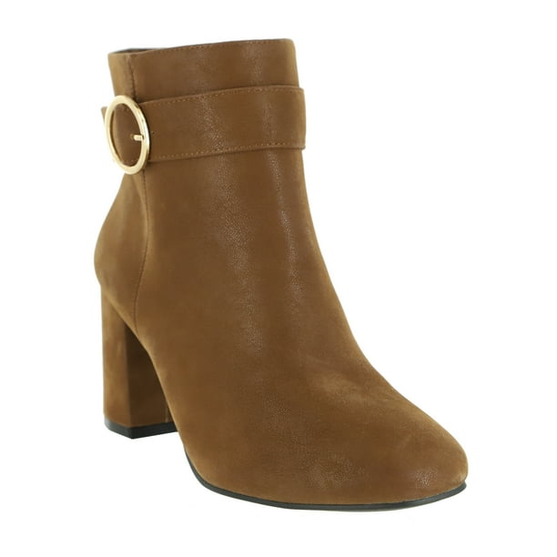 Eloquii Elements Women's Wide Width Heeled Buckle Bootie