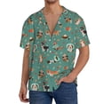 thumbnail image 3 of Fotbe Veterinary Clinics print Short Sleeve Button Down Shirts for Men Casual Summer Beach Wrinkle Free Shirt-3X-Large, 3 of 7