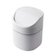 thumbnail image 1 of Mini de con tapa, pequeño contenedor de almacenamiento de escritorio Papelera con tapa abatible para cocina, , oficina Blanco con tapa abatible Soledad Papelera de escritorio, 1 of 8