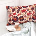 thumbnail image 4 of Fuzoiu Skull rock record music heart Print Pillow Case with Hidden Zipper,Pillow Covers,Soft and Comfortable Pillowcase-20"x30", 4 of 6