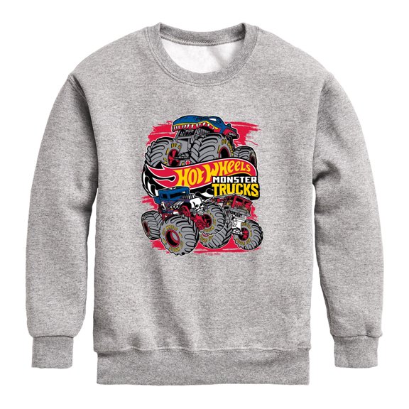 Hot Wheels - Logo - Toddler Boys Fleece Crew Sweatshirt