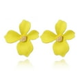thumbnail image 2 of Xihbxyly Pendientes de Aleación con Flores de Cinco Colores y Temperamento Fresco para Mujer, 2 of 3