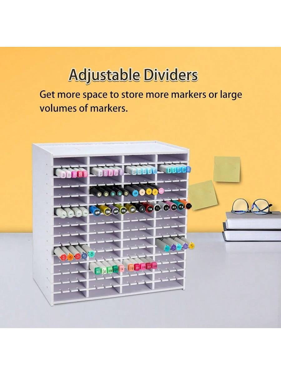 Marker Pen Organizer Holder For 240 Markers Craft Art Ply Storage Rack Desktop Art Marker Pens Colored Pencils Holder Storage Case For Home Classroom Office