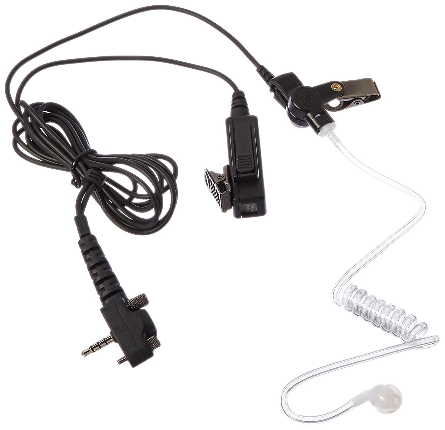 MaximalPower FBI Surveillance Headset Earpiece PTT Mic for VERTEX Radio