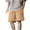 A Khaki, variant on Shorts Men Workout Shorts Mens Cargo Shorts Summer Men's Casual And Fashionable Solid Color Drawstring Elastic Waist Shorts White M