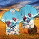 thumbnail image 2 of Camisas de granja con estampado 3D de pollos para hombre, camisa hawaiana informal de playa, camisa informal de manga corta, blusa de un solo pecho, ropa para hombre, 2 of 5
