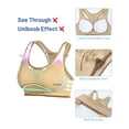 thumbnail image 4 of Women's Sports Bras High Impact Seamless Yoga Racerback with Removable Cups, 4 of 6