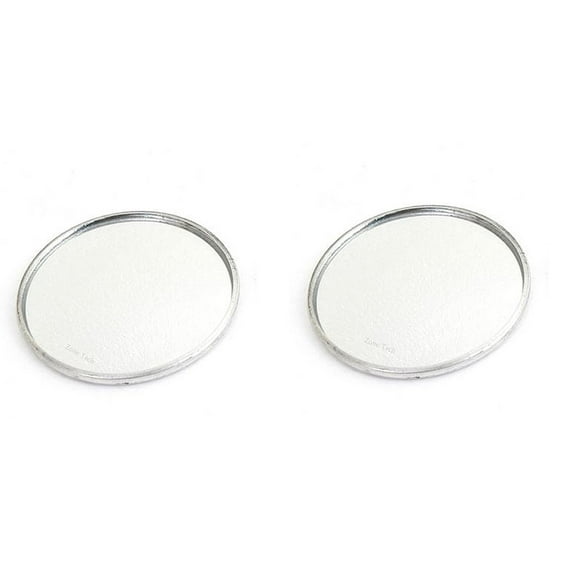Zone Tech Pack of Two 2 Inch Stick-on Rearview Blind Sport Mirrors Aluminum Border Thin Car Mirrors