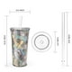 thumbnail image 4 of Set de vasos con pajita Zak Designs Vin Scully, 600 ml, Dodger Baseball, 4 of 7
