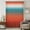 Blue Red, variant on Teal Burnt Orange Ombre Sheer Curtains 72 Inches Long, Contemporary Gradient Abstract Art Light Filering Curtains, Breathable Simi Curtain Privacy Drapes for Living Room Bedroom Window Treatment